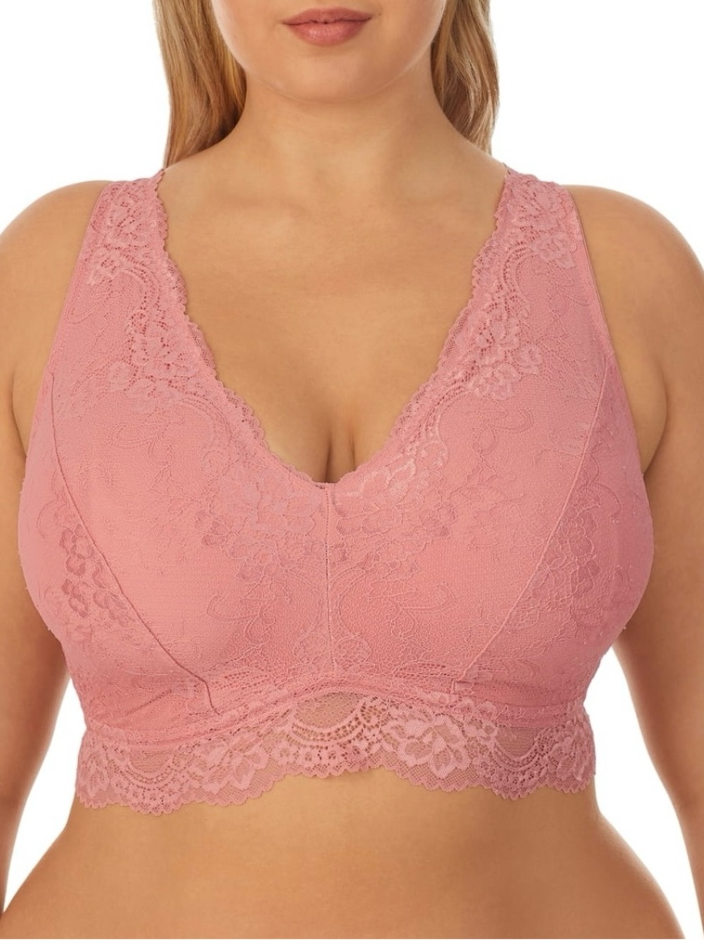 NEW Size 4x DreamFit Wireless Full Coverage Lace Bralette